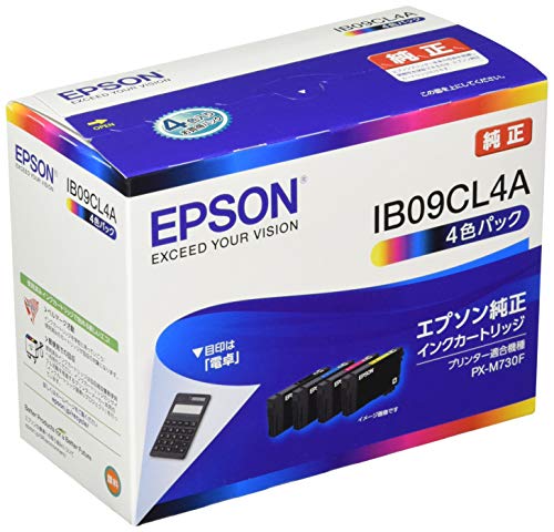 樂天商城 - エプソン 純正 インクカートリッジ IB09CL4A 4色パック 標準インク