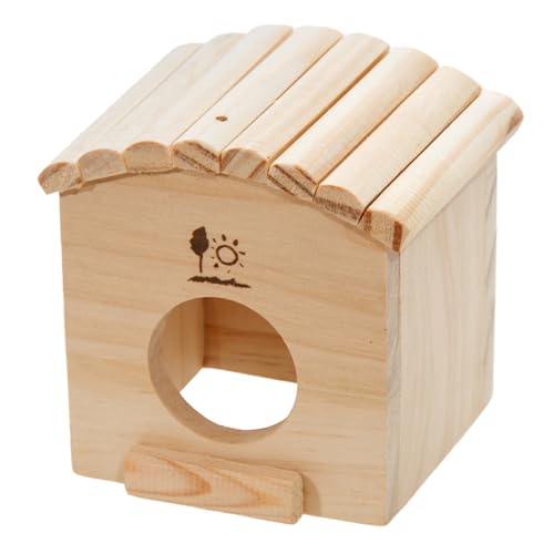 木目調/小/H102・お掃除しやすい底なしタイプ。クギ・タッカー不使用、天然木商品紹介 ドワーフハムスター用木製ハウス。お掃除しやすい底なしタイプでクギ・タッカーは不使用。優しい天然木。別 使用方法 本品は、ドワーフハムスター用木製ハウス（...