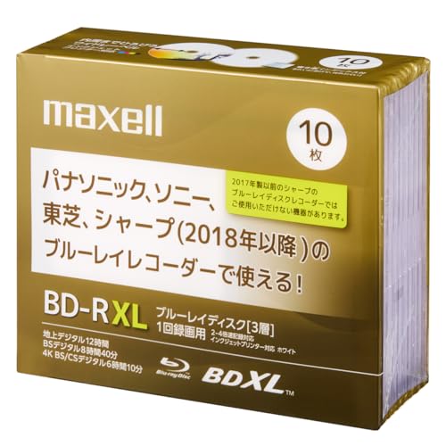 �ޥ�����(maxell) �֥롼�쥤�ǥ����� Ͽ����BD-R XL 10���� 1��Ͽ�� 100GB/2~4��® �ϥ��ӥ���� �Ͼ�ǥ�����720