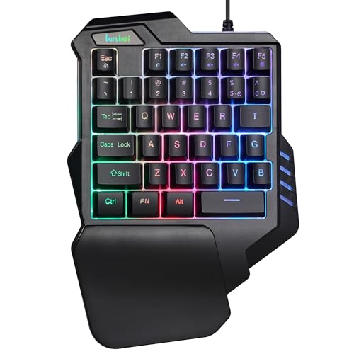 buruberi ゲーミングキーボード 片手キーボード 持ち運び便利有線キーボード Windows&Macを対応 1年間のメーカ保証期間beri