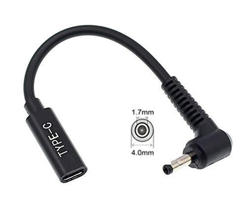 fine-R タイプC USB-C 入力 DC 4.0×1.7mm 変換 ASUS/Lenovo/HP 用 ノートパソコン レノボ ヒューレット