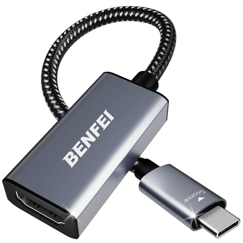 BENFEI USB C - HDMI 変換アダプタ 4K USB Type-C HDMI アダプタ [Thunderbolt 3 / 4] 互