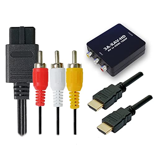 3Aカンパニー SFCケーブル＋HDMI変換機＋HDMIケーブルセット Newファミコン・SFC・N64・GC対応 3A-XAV-HD-SET