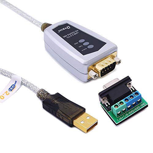 DTECH USB to RS422 RS485 シリアル ポート コンバーター アダプター ケーブル 1.2m FTDIチップセット内蔵 Wi