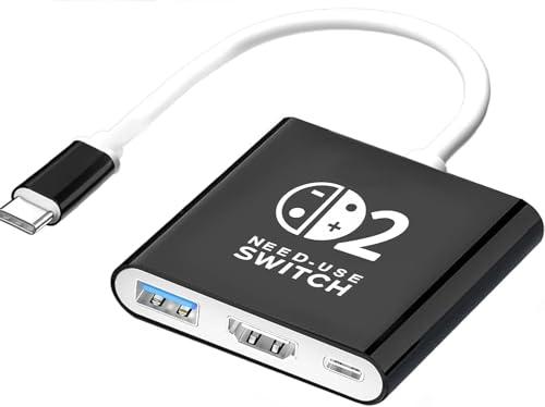 CHASEYUAN Switch 2 ドック 「21.2.0」対応 テレビ接続出力 直接にTV出力 ドック多機能 スイッチ 2 ドック HDMI...