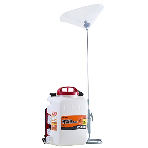 工進(KOSHIN) 背負い式 乾電池 噴霧器 タンク 10L 消毒名人 DK-10D 単一型 乾電池 6本使用(別売) ダイ..