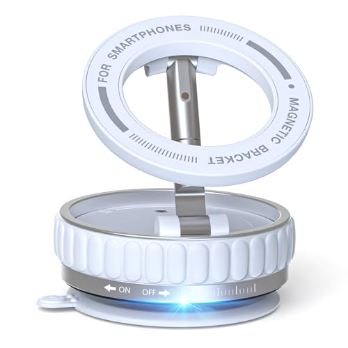 車スマホホルダー [吸盤補助板付き] マグセーフ対応真空吸盤×強力マグネット 8kg吸着力 360°ゲル吸盤シート 車載用 調整 折りたたみ 吸