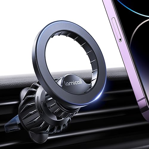 樂天商城 - Lamicall MagSafe対応 車載 スマホホルダー : マグセーフ 車 ホルダー マグネット スマホスタンド エアコン 吹き出し口 ip