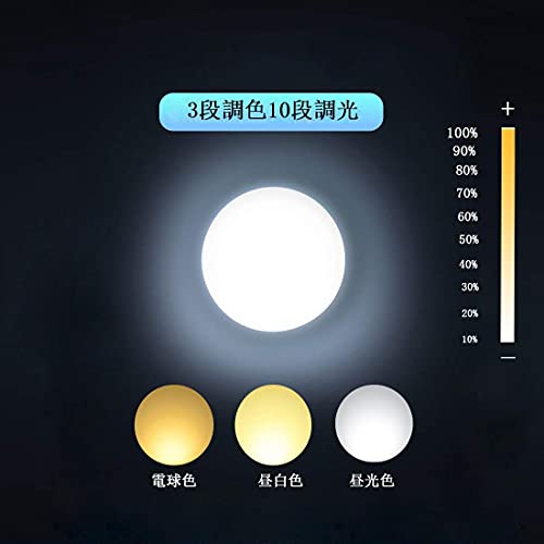 USB電球 ポータブル電源ライト 車中泊/キャンプライト/アウトドア/LED ランタン/停電対策/読書灯 3段階調色 調光可能 昼白色 電球色