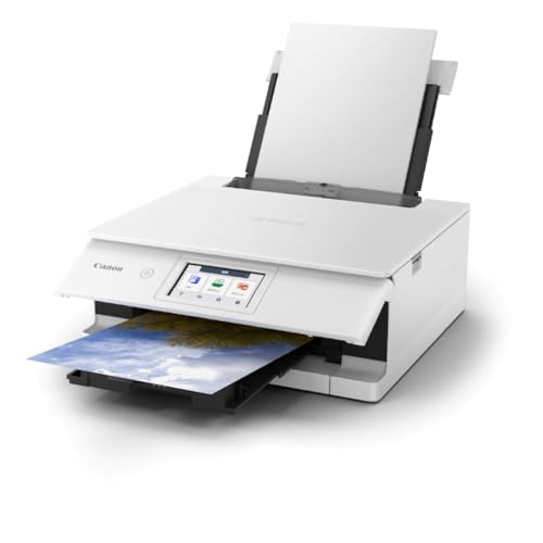 New 2025年秋 キヤノン インクジェット複合機 TS8930 WHITE 写真も文字もくっきり。6色ハイブリッドインク搭載 ハイスペックモ