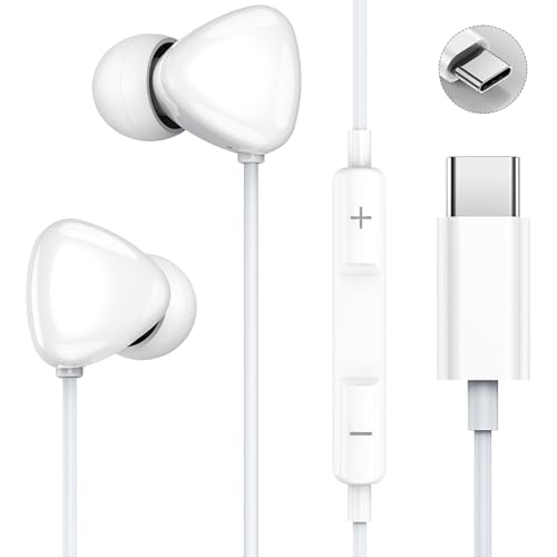 ホワイト/1.2m/有線イヤホン・Size:1.2m・【タイプ C有線 イヤホン・マイク付き】タイプCイヤホンは、内蔵マイクと通話ノイズキャンセリング技術を採用しており、周囲の雑音を効果的に低減し、音楽や相手の声をよりクリアに再現します。こ...