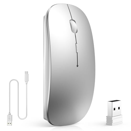 マウス Bluetooth Type-C充電式 ワイヤレスマウス 2.4GHz光学式 3dpi切替 静音 薄型 小型 無線マウス 高精度 左右対