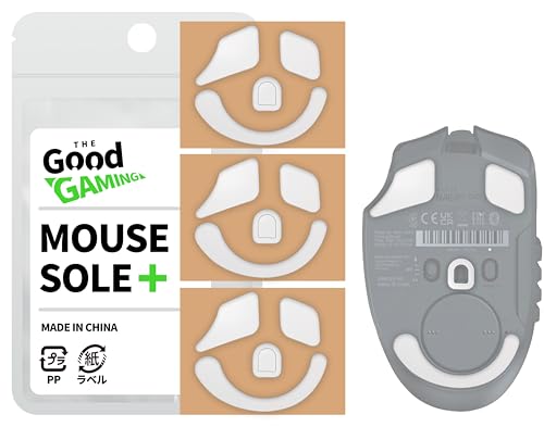 交換用マウスソール Razer レイザー Naga V2 Pro 専用 [ PLUSシリーズ / 3枚セット / すべり 滑り 改善/マウスフィ