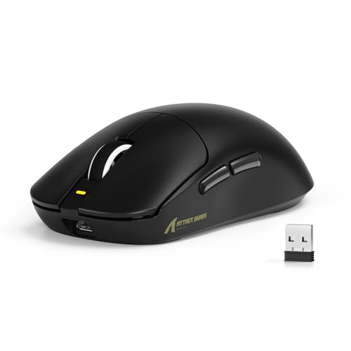 ATTACK SHARK X8SE ゲーミングマウス 3モード接続 2.4G Bluetooth USB-C有線 BK52820チップ PAW3