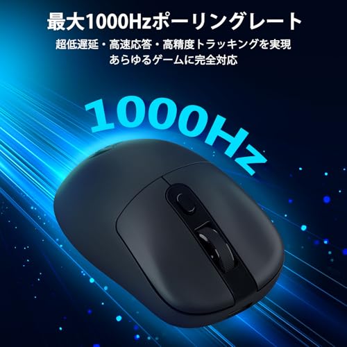 Redragon M818 ワイヤレス ゲーミングマウス 58g 超軽量 24000 DPI BT/2.4G/USB-C有線 PAW3311セン