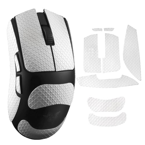 IMMOENUC マウスグリップ テープ Razer Viper V3 Pro 対応 マウス アンチスリップテープ PVC素材シール肌の汗吸収・