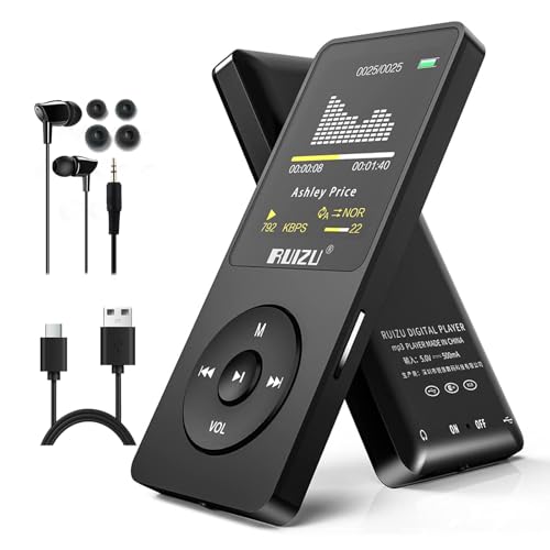 RUIZU 64GB MP3プレーヤー Bluetooth対応 HiFiロスレスデジタルミュージックプレーヤー 音楽プレイヤー ポータブル デジ