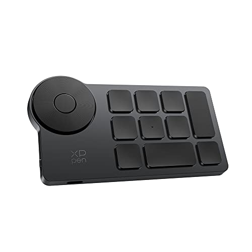 XPPen 左手デバイス ショートカットリモート 片手キーボード Bluetooth対応 ワイヤレス ペンタブ 液タ..