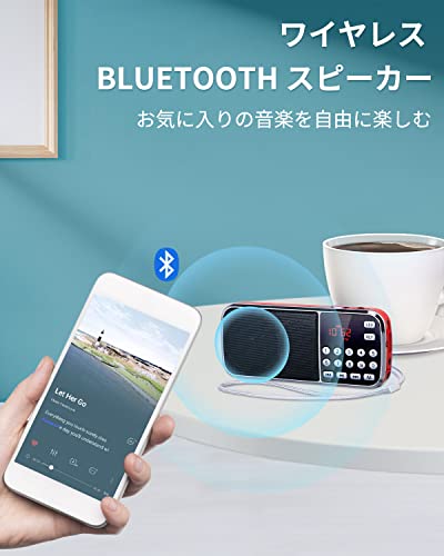 Gemean J-189 USB 小型 ラジオ 充電式 bluetoothスピーカー （ワイヤレスブルートゥースイヤホン対応不可） ポータブル everydaydirect-10041214 エブリデイ・ダイレクト サンプル画像3