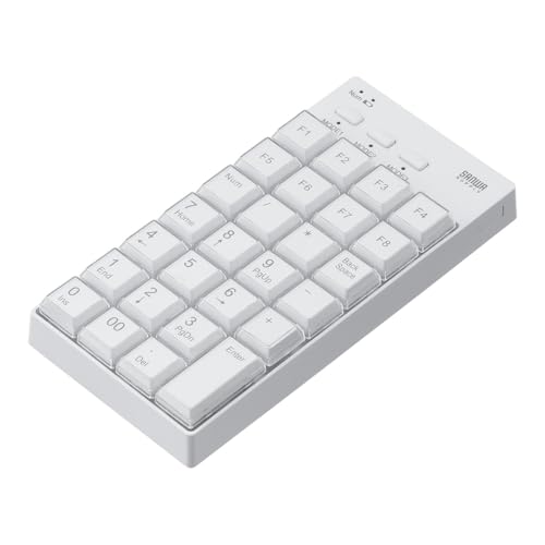 サンワダイレクト プログラマブルテンキー マクロキーボード Bluetooth接続 Windows専用 27キー 400-NT..