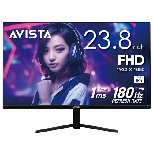 AVISTA ドウシシャ ゲーミングモニター 23.8インチ 液晶 FHD Fast IPS 180Hz 1ms ゲームモード(FPS/RTS/