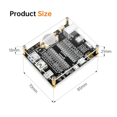 エブリデイ・ダイレクトのFORIOT USBコネクタアクリル保護基板付きデータラインテストボードデータライン充電テストボード Type C Micro Type A T｜アングル2