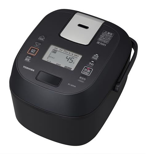 TOSHIBA(東芝) 炊飯器 3.5合 RC-6ZPXR(K) ブラック 一人暮らし 圧力 IH 玄米 保温白米24時間