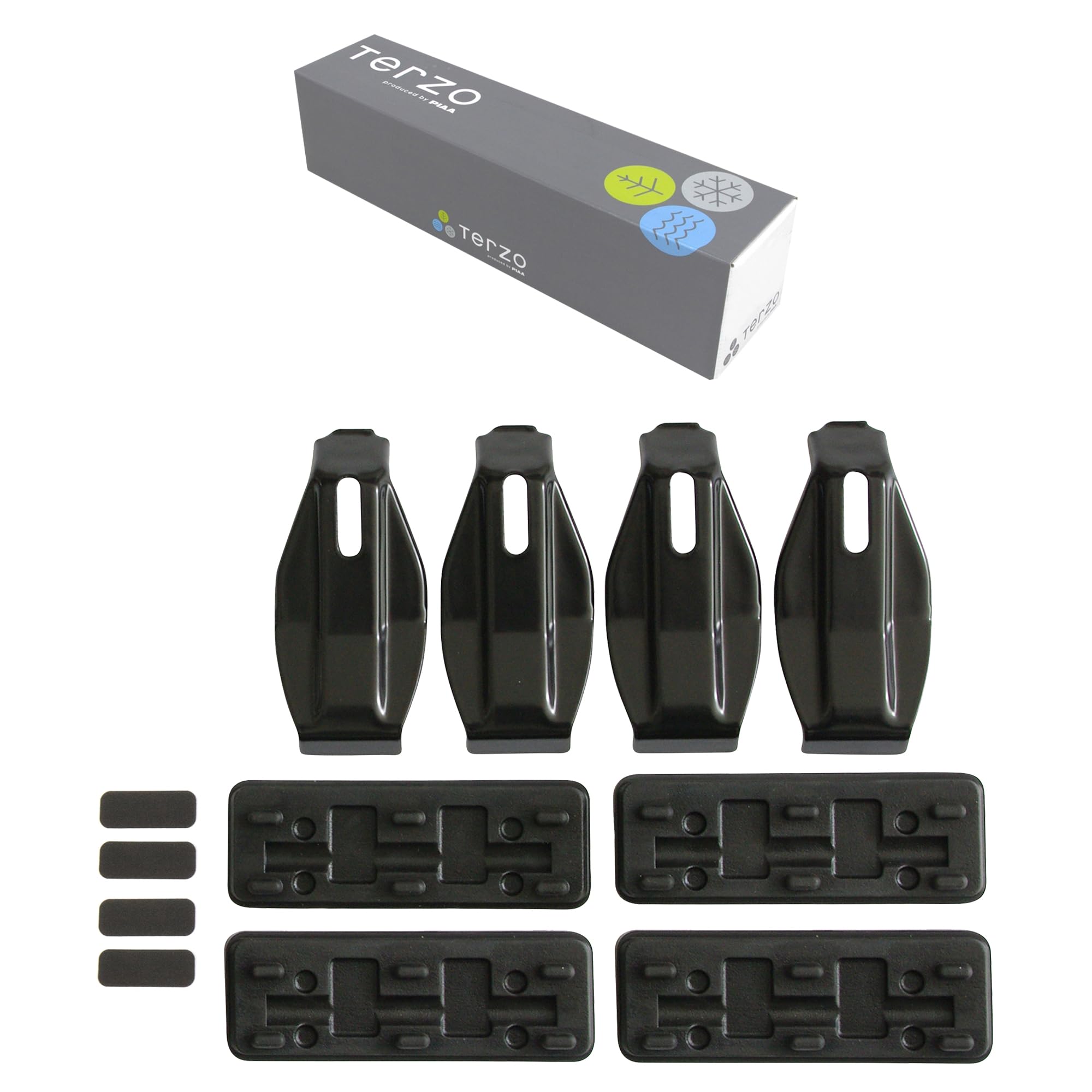 Terzo テルッツォ (by PIAA) ベースキャリア 車種別取付ホルダーセット 4個入 ブラック 【HONDA】 N-BOX/N-BOXカ