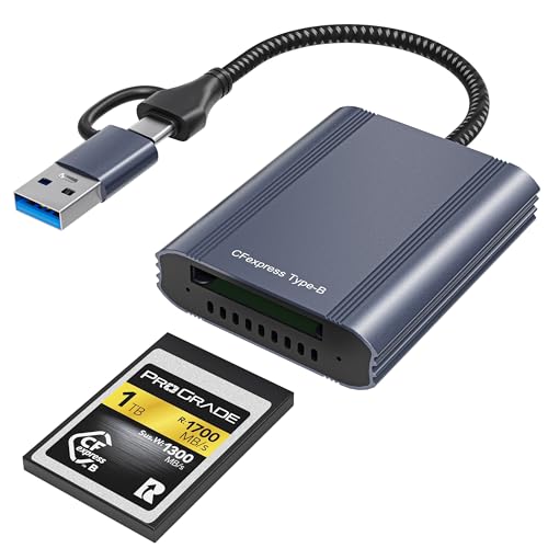 CFexpress type b カードリーダー USB-C/USB-A 2in1 8K転送可能 高速転送 最大10Gbps USB3.2 Ge