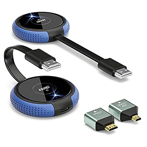 AIMIBO ワイヤレスhdmi 無線 送受信機セット hdmi 無線 2.4/5Ghz安定無線伝送 音画同期 ストリーミング..