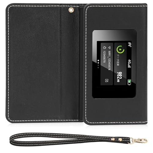 【リチャージWiFi】 MR1専用 モバイルルーター ケース カバー あり フリップタイプ マグネット式 全面..