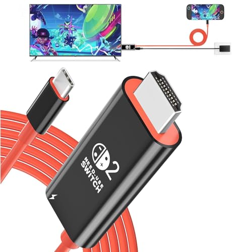 Switch 2 ドック【「21.2.0」対応】 純正直接に TV 出力 Hdmi Type-C スイッチ 4K&1080解像度/HDMI変換/
