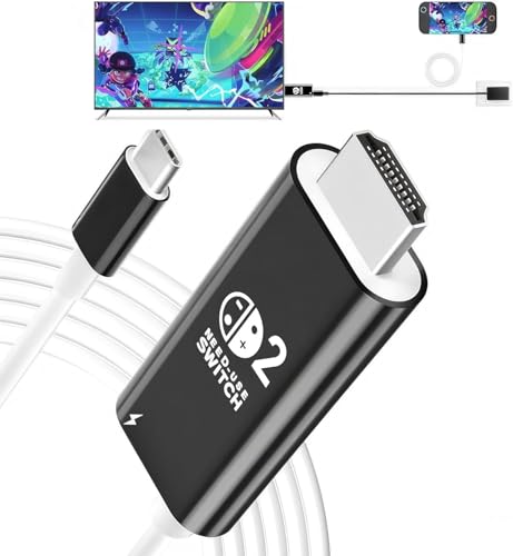 Switch 2 ドック【「21.2.0」対応】 純正直接に TV 出力 Hdmi Type-C スイッチ 4K&1080解像度/HDMI変換/