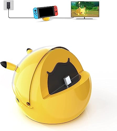 Switchドック最新システム対応充電ドックステーション ポータブルスイッチドック Type Cポート Nintendo Switch対応 交換