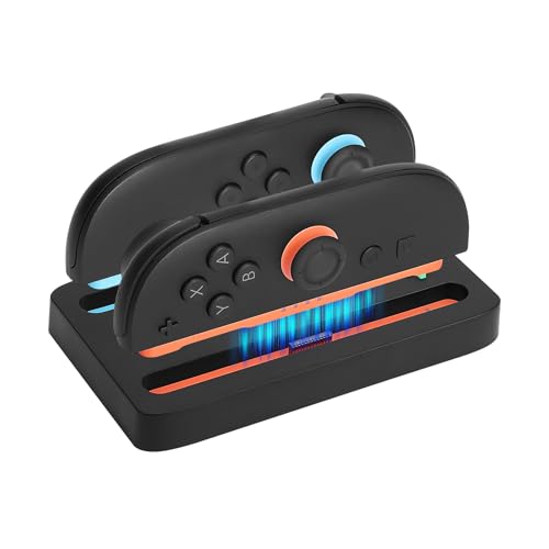 Growalleter Switch 2対応 ジョイコン2充電スタンド 急速チャージ 2A出力 LED指示ランプ付き 2台同時充電可能 Type