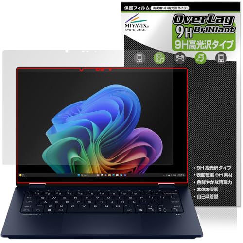 Iee1394 Cable - ミヤビックス HP OmniBook X Flip 14-fm0000 / 14-fk0000 シリーズ 対応 保護 フィルム 高硬度 9H 光
