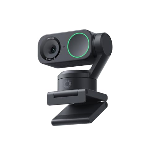 Insta360 Link 2 ブラック- Windows/Mac 用 PTZ 4K ウェブカメラ、1/2 インチ センサー、AI トラッキング