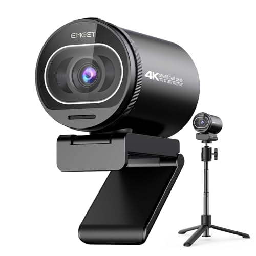 EMEET S600 4K WEBカメラ 三脚＆ボールジョイント付き UHD ウェブカメラ 800万画素 1080p 60fps 高性能センサー