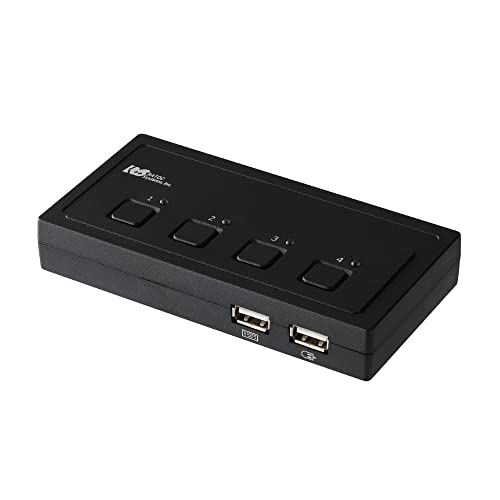 ラトックシステム VGAパソコン切替器(4台用) RS-430UA 黒