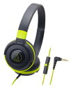 オーディオテクニカ ATH-S100iS BGR ヘッドホン 有線 スマートフォン用 ポータブルオンイヤーヘッドホン STREET MONITO
