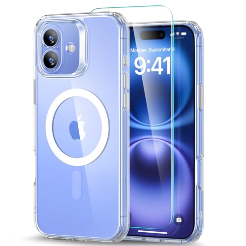 樂天商城 - 【米軍MIL規格・Magsafe対応】ESR iPhone 16 Plus ケース (4 in 1) セット 透明ケース スクリーン保護フィルム