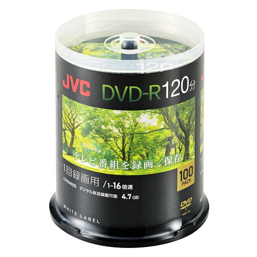 ビクター(VICTOR) JVC 1回録画用 DVD-R 120分 片面1層 1-16倍速 100枚 ディーガ その他 国内主要メーカーのレコー ビクター(VICTOR) JVC 1回録画用 DVD-R 120分 片面1層 1-16倍速 100枚 ディーガ その他 国内主要メーカーのレコー