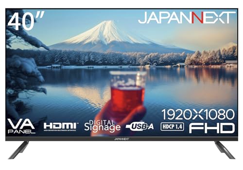 JAPANNEXT 40インチ VAパネル搭載 大型フルHD液晶モニター JN-V40TFHD-U HDMI 音声/ビデオ入力端子 コアキシャル