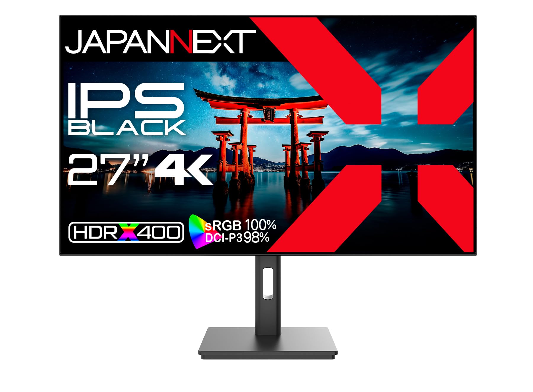 JAPANNEXT 27インチ IPS BLACKパネル搭載 4K(3840x2160)解像度 液晶モニター JN-272IPSB4FLUHDR