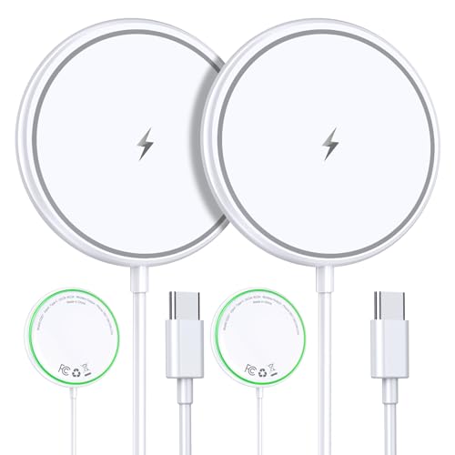 【2個入り】Mag Safe充電器 ワイヤレス充電器 iPhone 17/16/15/14/13/12シリーズに対応 サポートAirPods 3