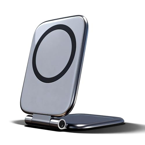 グレー・単品/-/ZJ-HUI-1・Color:グレー・単品・【】DCGLA スマホスタンド スマホホルダー 車 マグネット マルチスタン マグセーフスマホスタンド 超薄型・軽量・折りたたみ式 安定性 多角度調整 ミニマリスト ノーマークベース付属 マグネットリング付属 多用途・多シーン対応