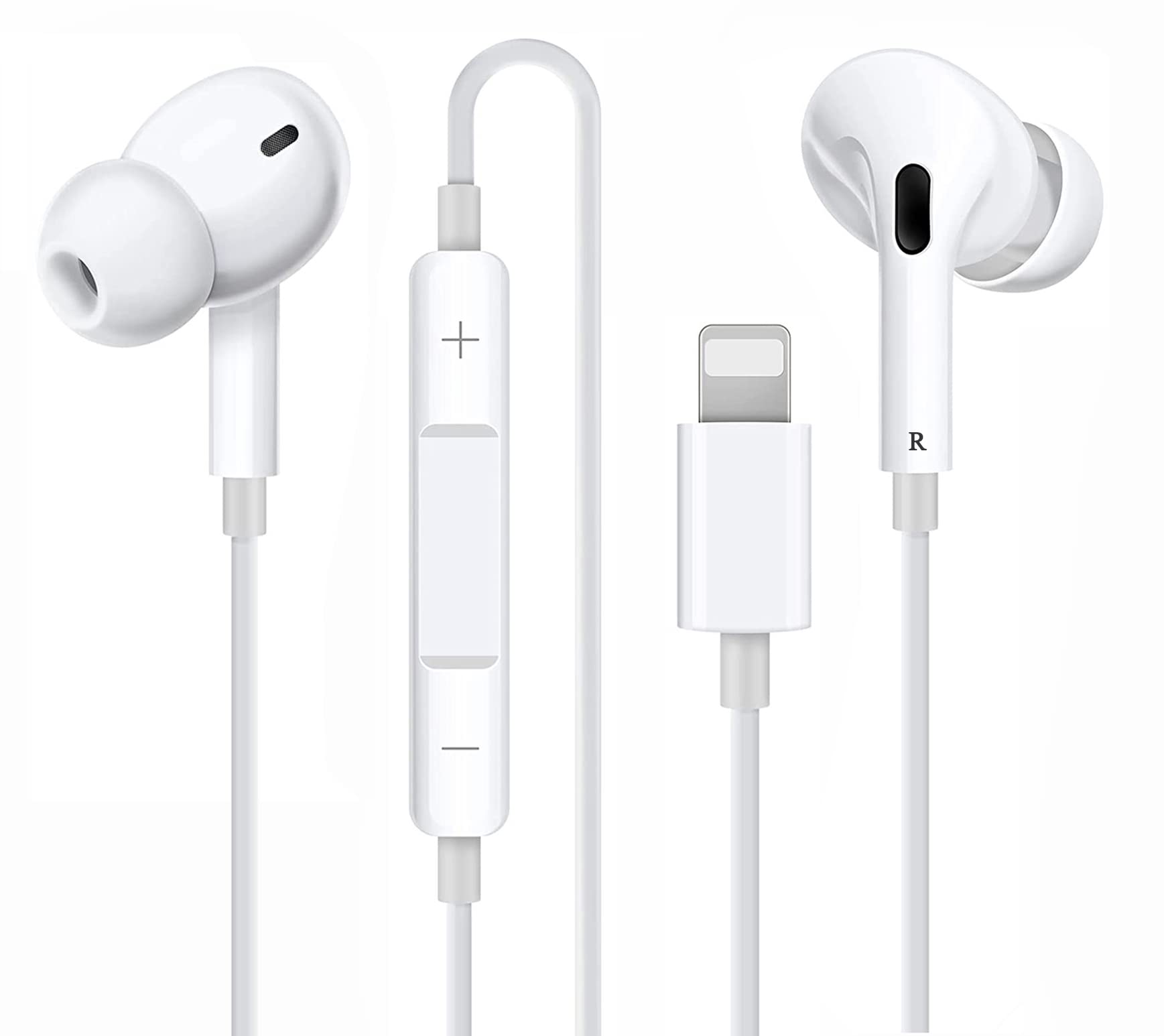 イヤホン 有線 マイク付き iPhone 用 イヤフォン 重低音 高遮音性 音量調節 通話対応 ヘッドホン リモコン付き オンライン会議 カナル