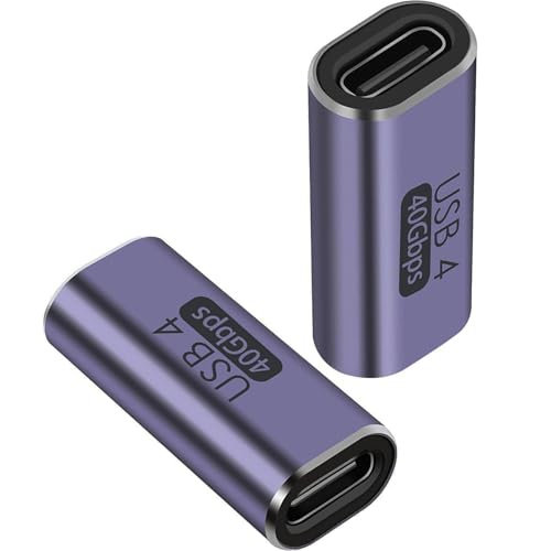USB Type-c アダプタ メス to メス 2個セット 40Gbps 高速データ転送 & 100W/5A 急速充電 & 8K@120Hz