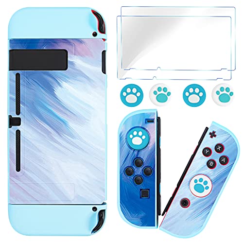 Rakuten - DLseego Switchスイッチ ケース 分体式カバー全面保護ケース 軽薄量 滑り止め 汚れ防止 耐衝撃 着脱簡単 アナログスティックカバー