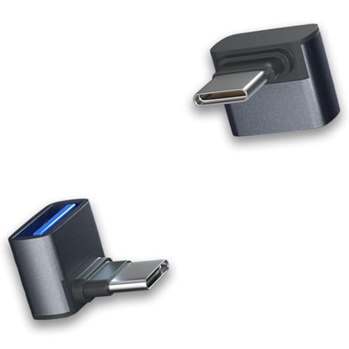 Type c変換アダプター L字 L型 タイプc 変換アダプタ USB3.0延長アダプタ 10Gbps高速転送 65/3A急速充電 usb-c